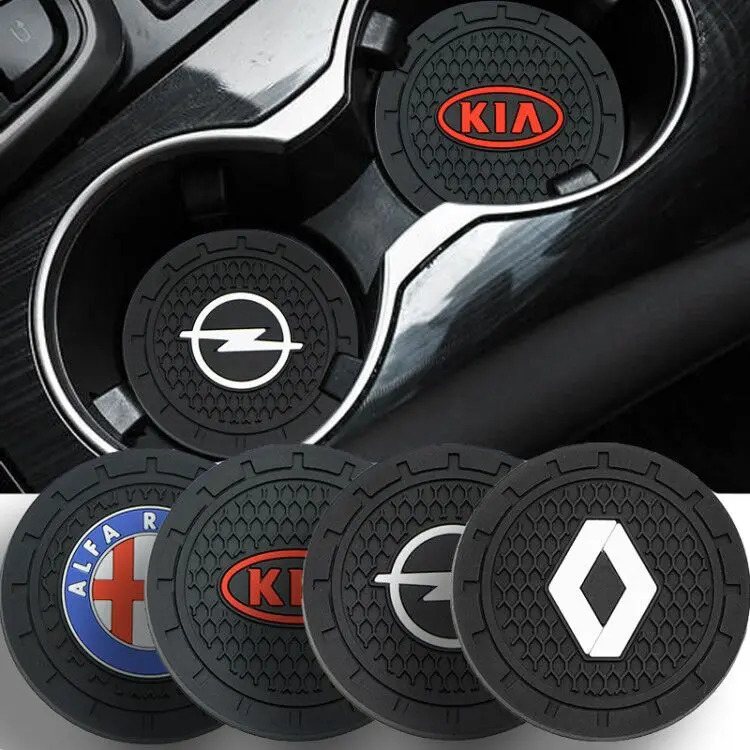 

1Pcs Car Cup Mat Anti-slip Non-slip Pad for Audi VW Volkswagen BWM Mercedes-Benz Ford Toyota Peugeots Car Interior Accessories