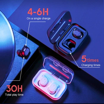 

TWS Bluetooth Earphones 5.0 Bluetooth Headphones Stereo Sports Earbuds WirelessHeadset Handsfree Auriculares for IPhone Xiaomi