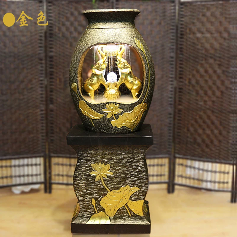 Украшение для фонтана, украшение для дома, фэн-шуй, счастливый экран, для помещений, для сцены с водой, слон, увлажнитель воздуха, бизнес-подарок