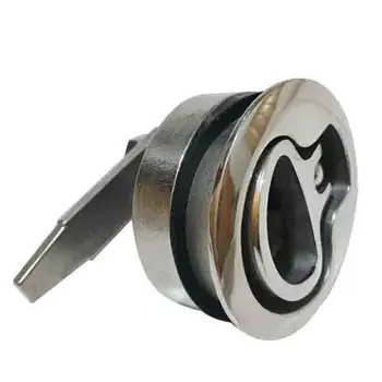 

Marine Floor Lock Door Lock Deck Box Cover 316 Stainless Steel Round 60MM Handlebar Hardware Accessories