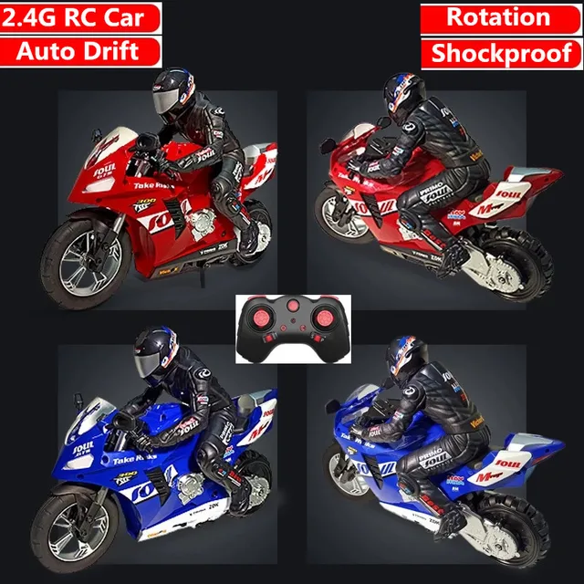 RC stunt motorcycl 3D Rotation Flips 2.4G Remote Control stunt motorbike High Speed Racing drift Car Shockproof Auto Balance Toy