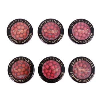 

FaRRES 6-Color Sweet Charming Cheek Mineral Blush Powder Palette Waterproof Face Contour Soft Blush Ball