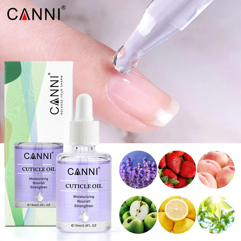 CANNI новинка 15 мл Масло для кутикулы 6 ароматов Уход за ногтями чистый натуральный