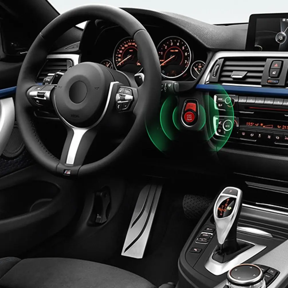 Кнопка остановки двигателя автомобиля замена крышки подходит для BMW 3 серии E60 E70 E71 E90 E92 прямые замены