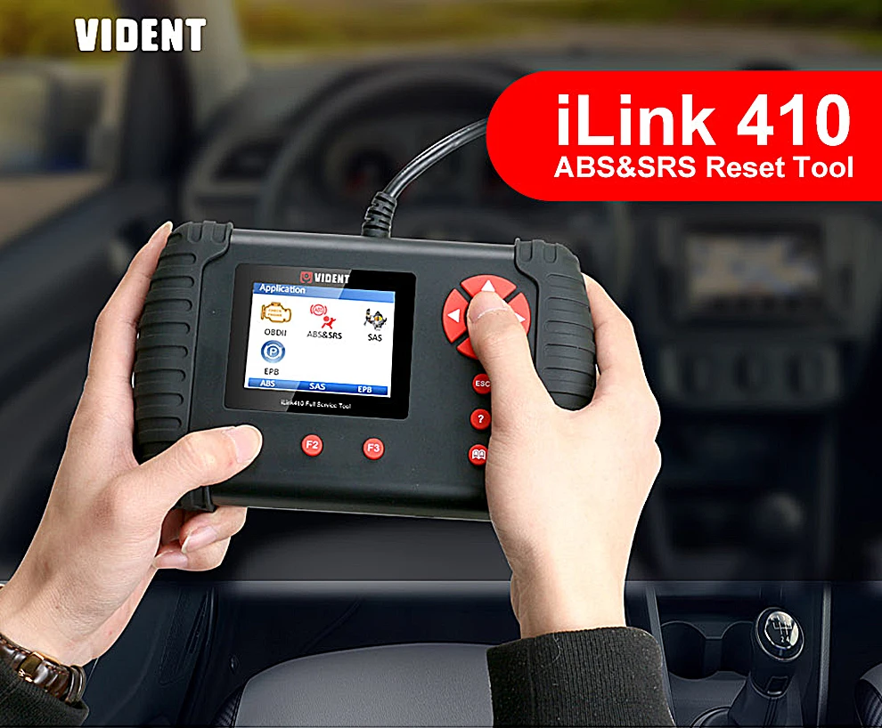 

VIDENT iLink410 OBD2 OBDII Diagnostic Tool Auto EPB ABS BLEED SAS SRS Reset Steering Angle Sensor Calibration Read Clear Codes