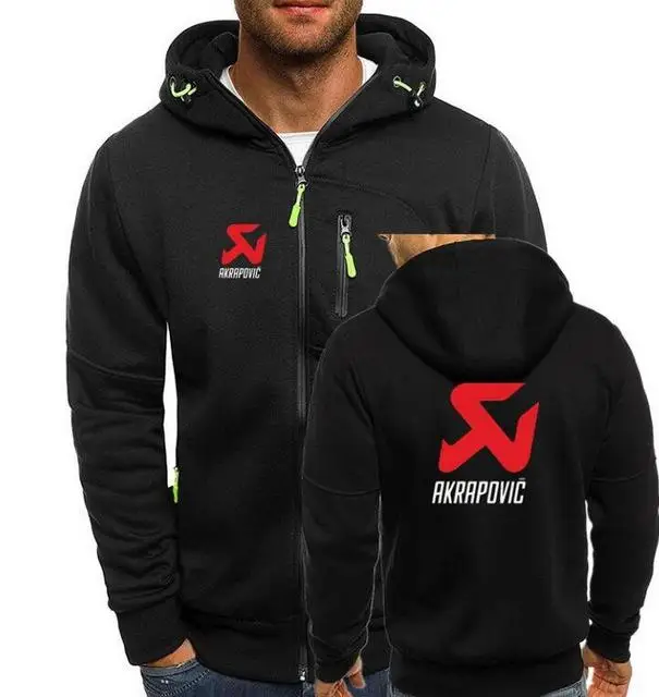

AKRAPOVIC Motorsport Decal Hoodies Sweatshirts Men Spring Zipper Cardigan Streetwear Hip Hop Tracksuit Bomber Jacket Coat DF