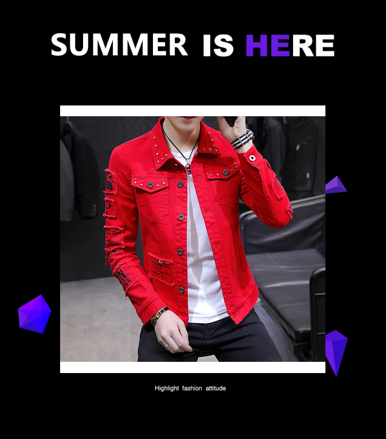 Mens Jackets 2021 Denim Jacket Coat Male Korean Version Fashion Spring  Model Broken Hole Brand Loose Tooling Leisure Men Blazer From Qqinkeqing,  $34.47