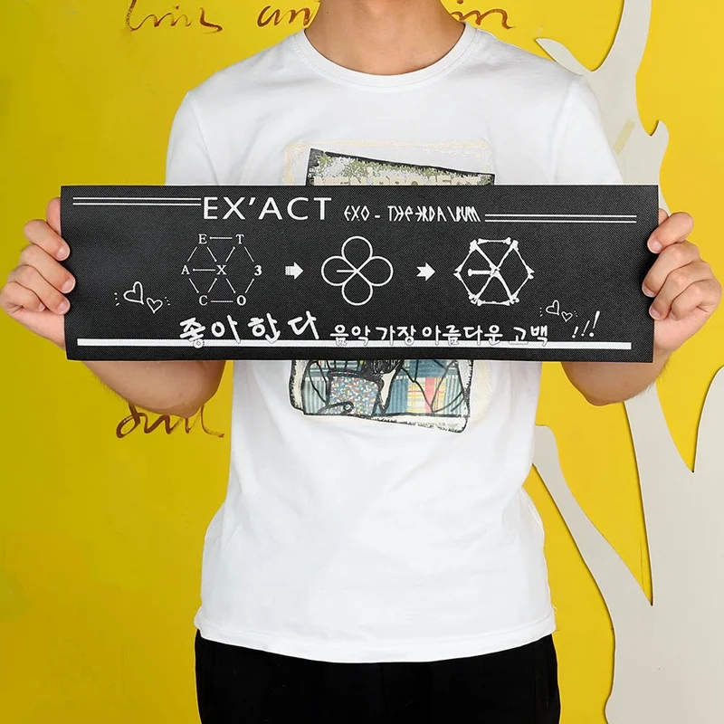 1 шт. Kpop EXO baekhyun CHANYEOL SEHUN концертная поддержка ручная баннерная ткань постер для фанатов коллекция подарок
