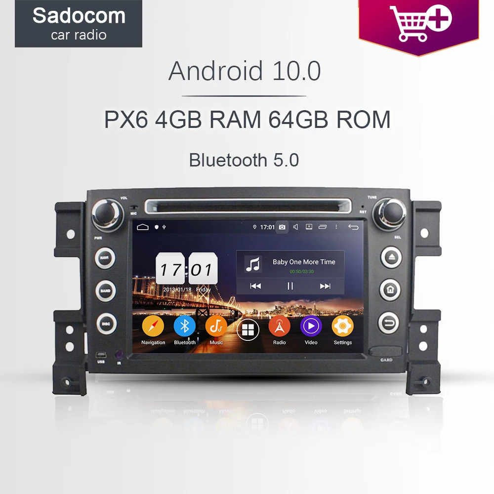 DSP 2 din TDA7851 Android 10 0 8 ядер 64 Гб ПЗУ 4 ОЗУ автомобильный DVD плеер GPS Авторадио Bluetooth 5 для