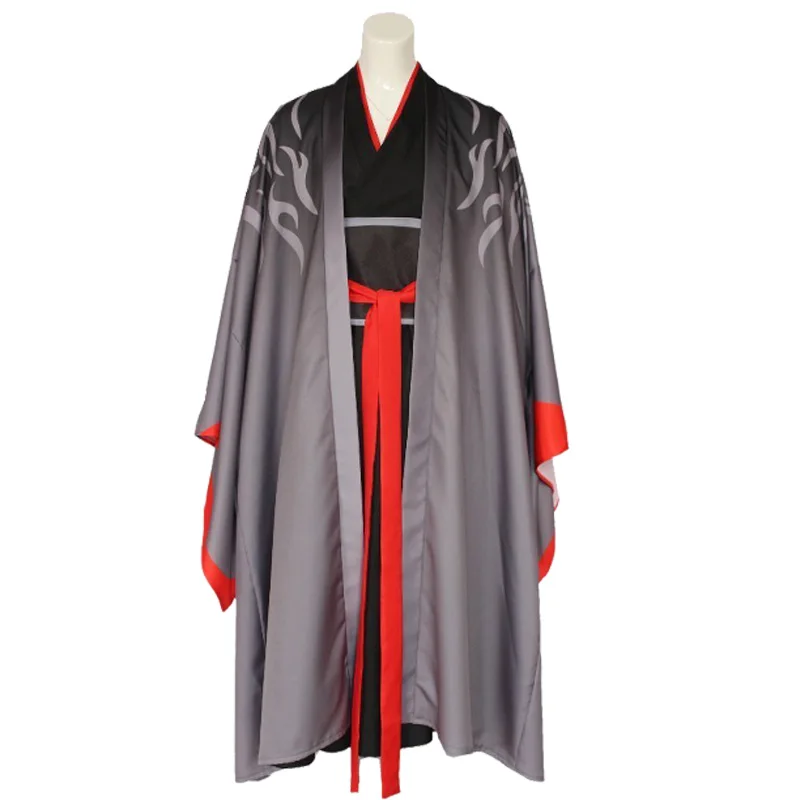 Wei Wuxian The Yiling патриарх Косплей Grandmaster of Demonic культивирование костюм Wei Wuxian Mo Dao Zu Shi костюм для мужчин и парик - Цвет: B only suit