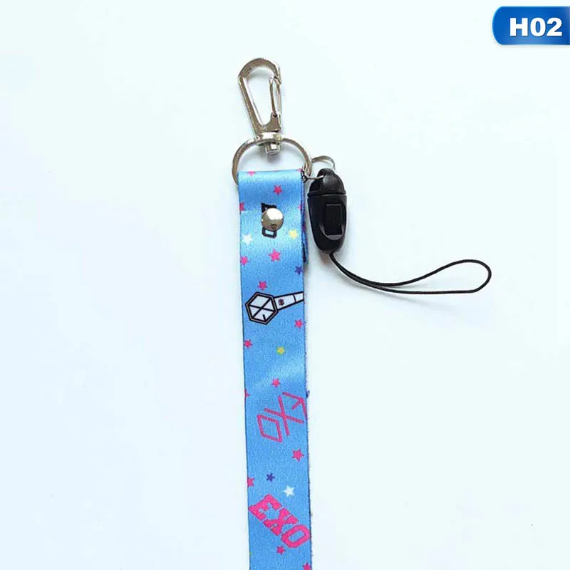 Kpop Blackpink Got7 Exo телефон Веревка телефон ремень брелок Подвеска Lanyards брелок тот же пункт - Цвет: 02