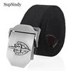 SupSindy – ceinture en toile 3D pour homme, avec boucle en métal, garde-bordure russe, pour jean, militaire, tactique, CCCP ► Photo 1/6