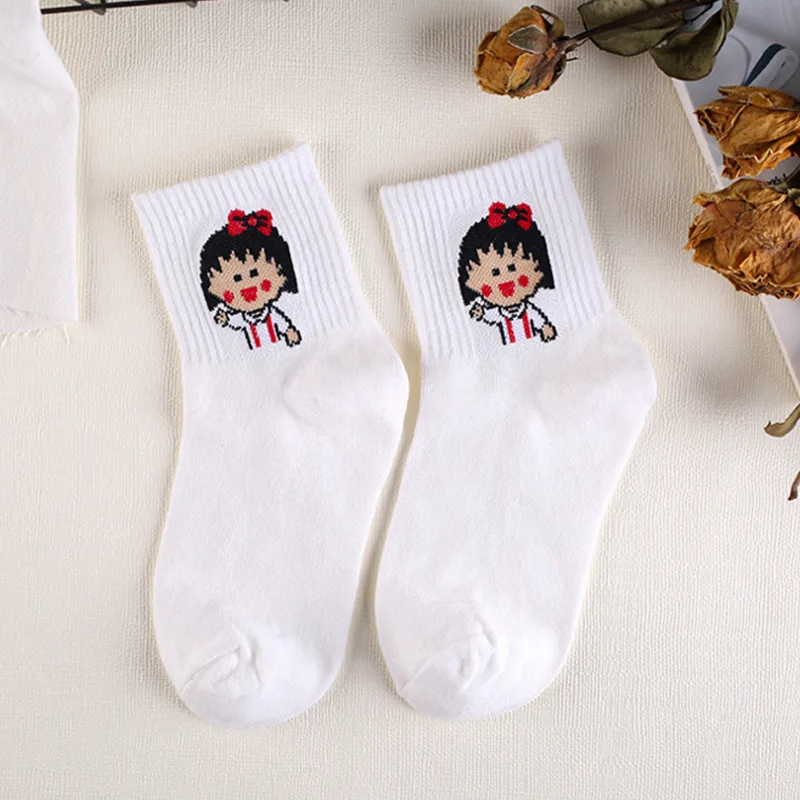 Gudetama носки теплые для женщин Аниме Хлопок Забавный Crew Sock милые Kawaii искусство Счастливый мультфильм Удобная уличная мода Патрик звезда - Цвет: 9