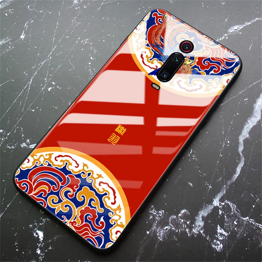 Стеклянный чехол Aixuan для Xiaomi mi 9 t/mi 9t pro/Xiao mi redmi k20 pro Чехол из закаленного стекла силиконовый защитный полный чехол s - Цвет: color 2