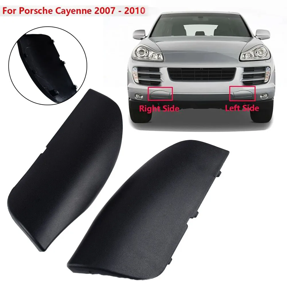 Goholy Car Front Bumper Tow Hook Cover Compatible With Porsche Cayenne 2011 2012 2013 2014 Trailer Cover Cap ‎95850515600 Small Lid Towing Eye Cap