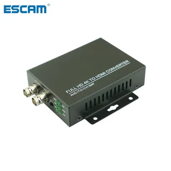 

ESCAM Full HD Support 8MP/4K TVI 5MP AHD 4MP CVI to HDMI Video Converte Support 4MP CVI Camera/1080P CCTV Camera Video Converter