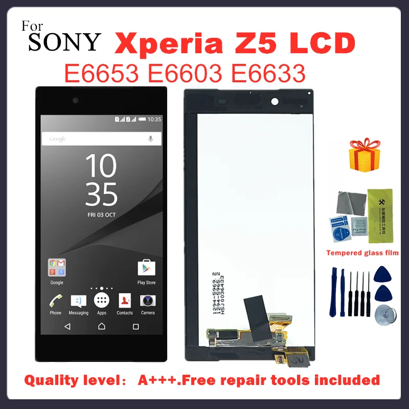 100% протестированный ЖК-дисплей 5 2 дюйма для SONY Xperia Z5 с сенсорным экраном и