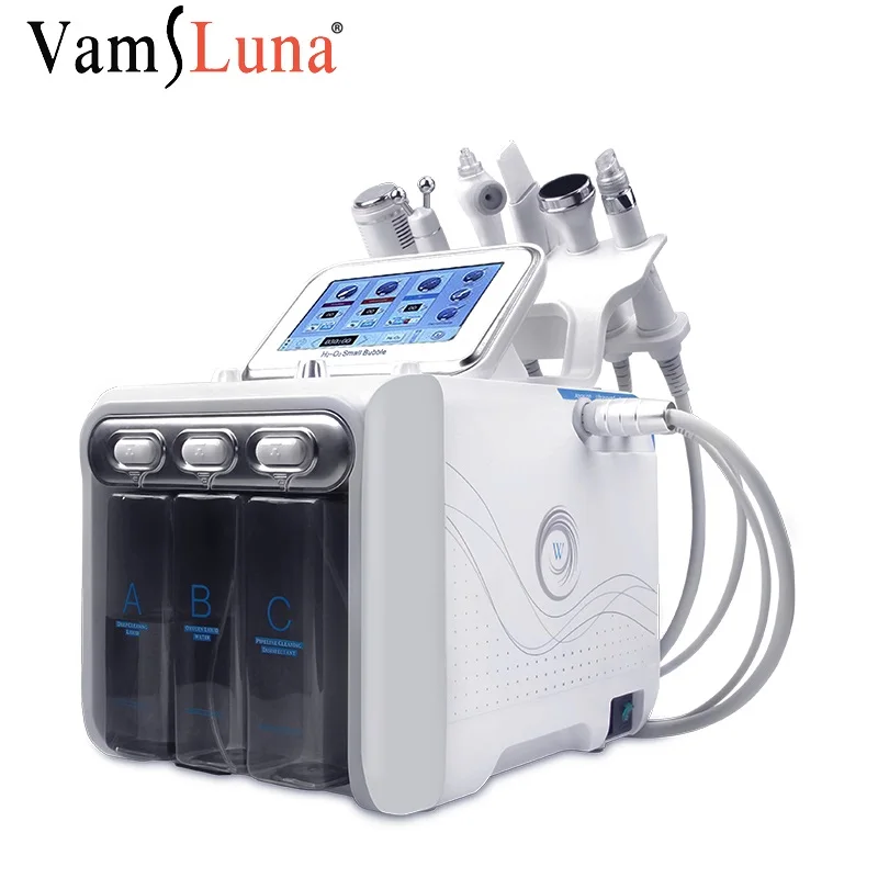6 in 1 Hydrogen Oxygen Small Bubble Beauty Machine Deep Cleaning Skin Rejuvenation Moisturizing Instrument