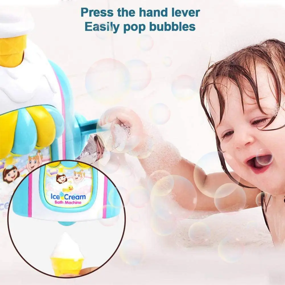 BathroomIceCreamMachineIceCreamBubbleMachineKidBathToyFoam