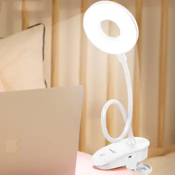 

Wireless clip desk lamp study touch 1200mah rechargeable usb lamps table table flexo lamp led light reading N8C5