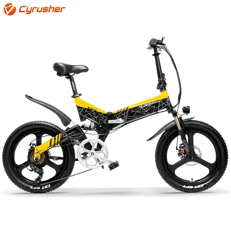 G650 Electric bicyle City ebike bicycle folding electric bike 48v ebike 3 knife wheel 10.4AH Lithium Battery LCD smart meter