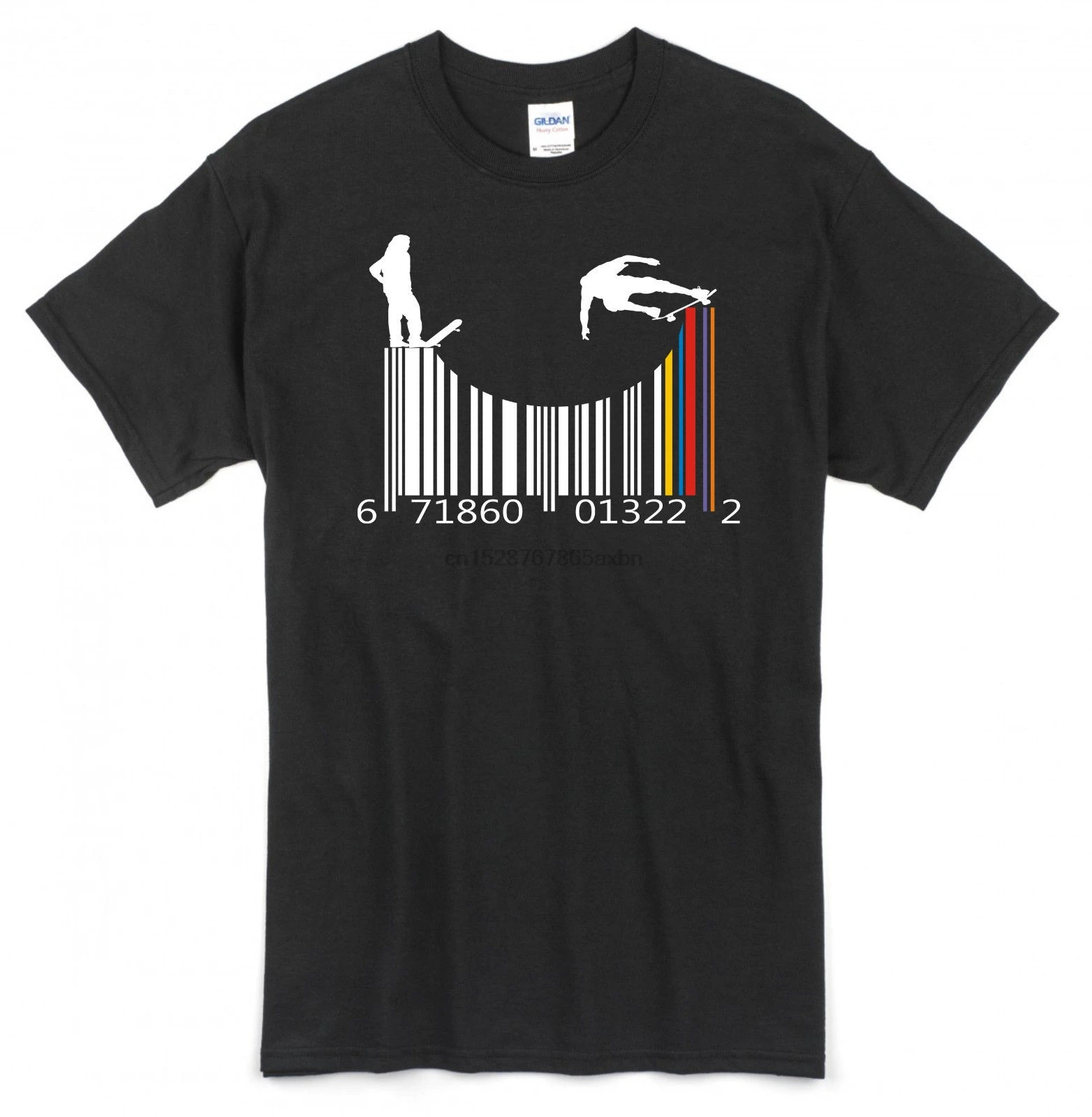 Skateboard tony hawk cool hip barcode T-Shirt Gift Birthday Mens Kids boys Print T-shirtHip Hop Tee ShirtNEW ARRIVAL tees | Мужская