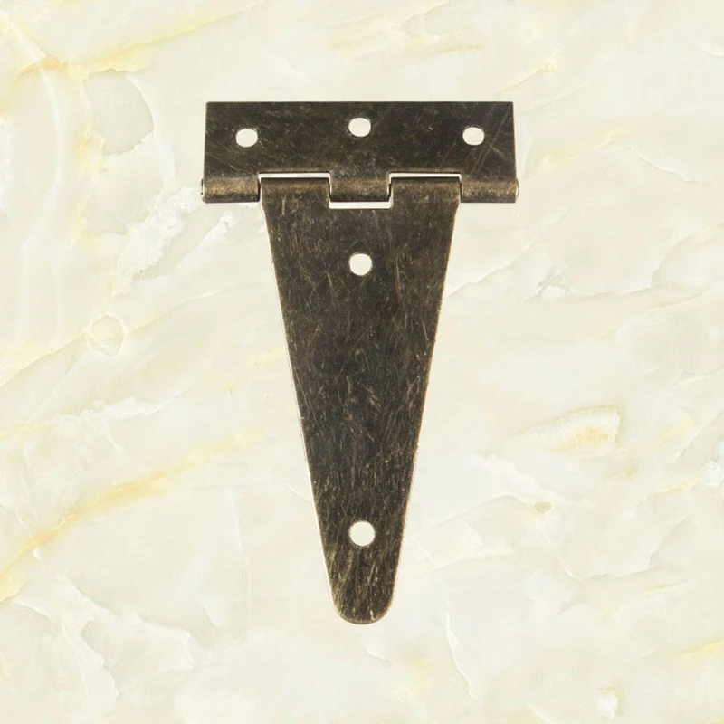 

10pcs 10*6cm Bronze long hinge Wine Hardware Accessories Wooden box Small hinge Iron hinges Long row Provided screws Wholesale