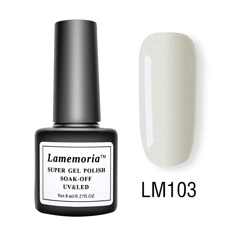 Lamemoria Гель-лак набор УФ Vernis полуперманентный праймер верхнее покрытие 8 мл Гель-лак для ногтей маникюр гель лак для ногтей - Цвет: LM103