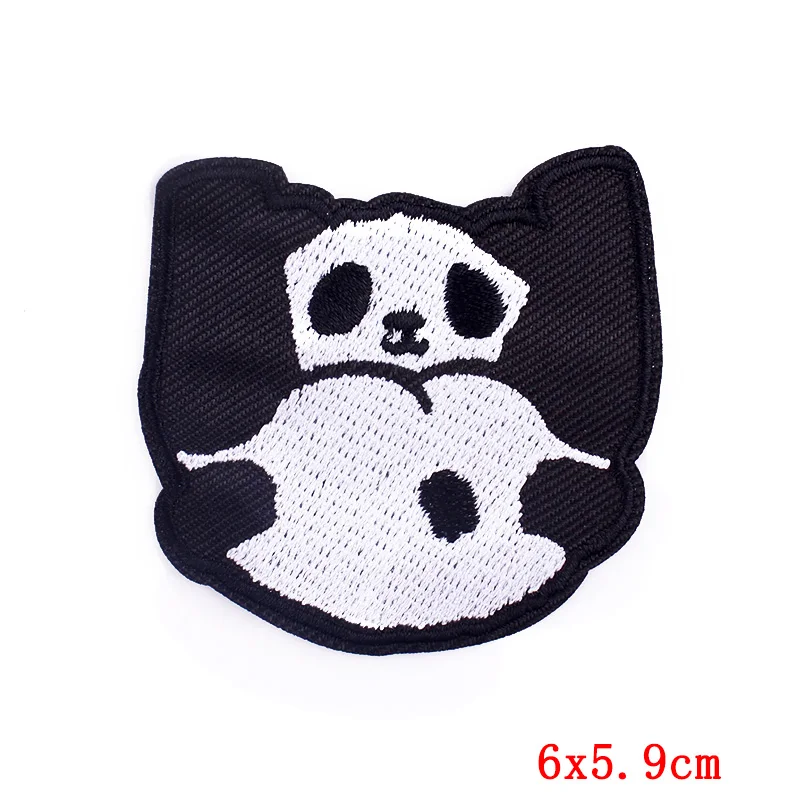 Tier Elefant bestickte Patches für Kleidung Aufkleber Eisen auf Patches auf Kleidung Cartoon Panda Patches für Jacke Applikation – Detail 2