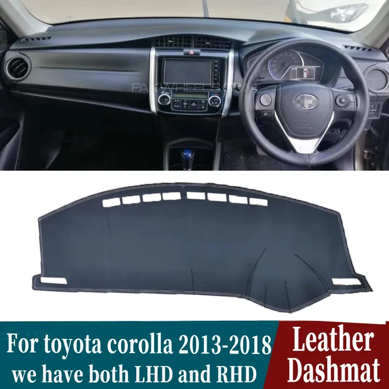 Leather Dashmat Dashboard Cover Pad Dash Mat Carpet Car-styling Accessories  For Toyota Corolla Axio Altis Fielder 2013-2018 Rhd Car Anti-dirty Pad  AliExpress