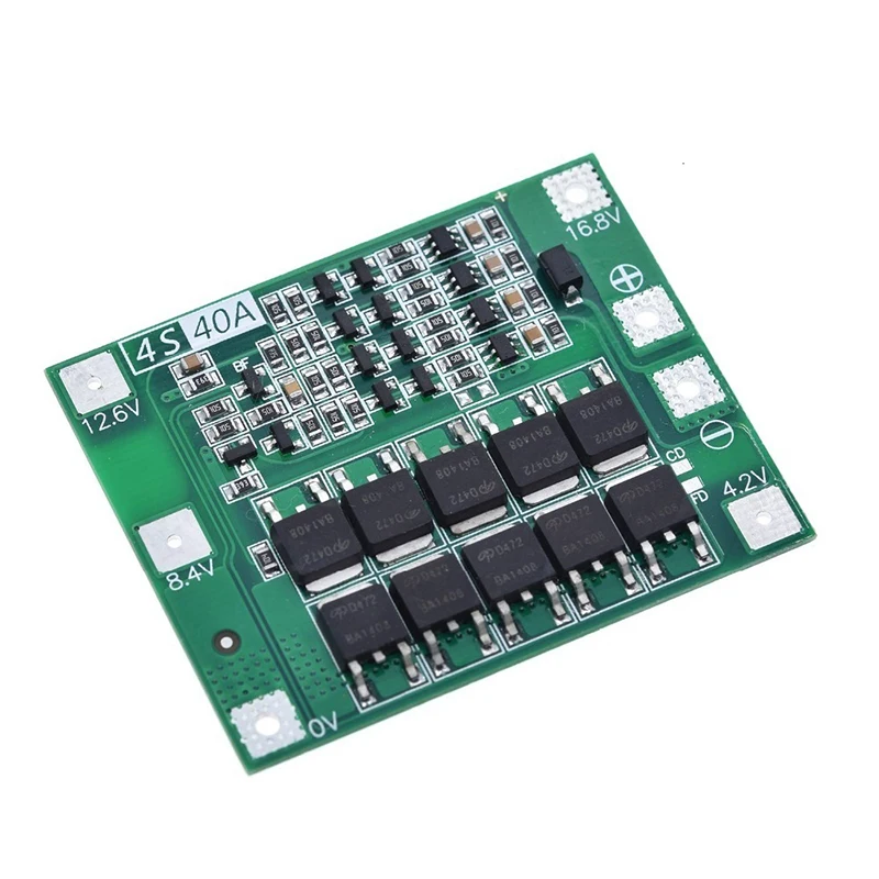 4S 40A литий-ионная батарея 18650 зарядное устройство PCB плата защиты BMS с балансом для бурильного двигателя 14,8 в 16,8 в Lipo модуль - Цвет: as the picture show