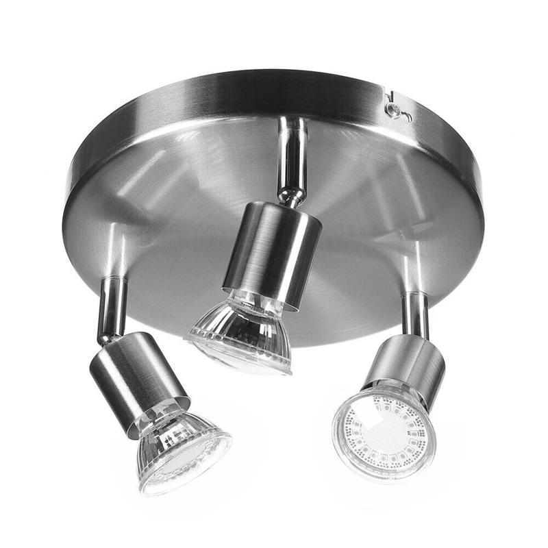 

Round Three-Head Light Lamp Adjustable LED Head Light Lamp GU10
