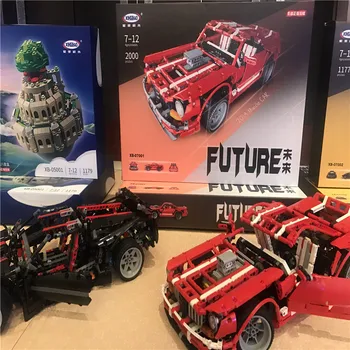 

DIY 2000PCS Assembly Building Blocks Car 2014MUSCLE CAR XB-07001 Vehicle Blocks Educational Toy Gift for Boys and Girls