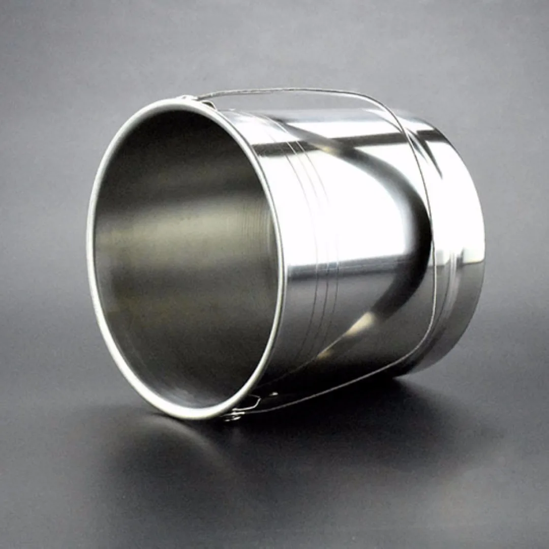 1L Stainless Steel Portable Beer Ice Bucket Cooler Barrel With Lid & Tweezer New