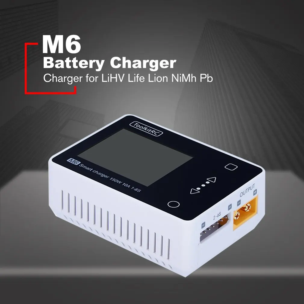 ToolkitRC M8S мини батарея баланс зарядное устройство разрядка с цветным экраном 400 Вт 18A DC выход для 1-8S Lipo LiHV Life Lion NiMh Pb
