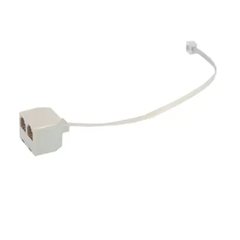 

RJ11 6P4C Male to 6P4C Female 2 Way Telephone Jack Plug Splitter Phone Telephone Line Connector Adapter Converter drop shipping
