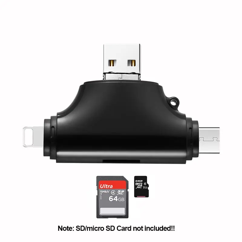 Новое поступление USB3.0 кардридер многофункциональный TF адаптер для iphone ios Android OTG Тип C SD кардридер памяти Прямая поставка