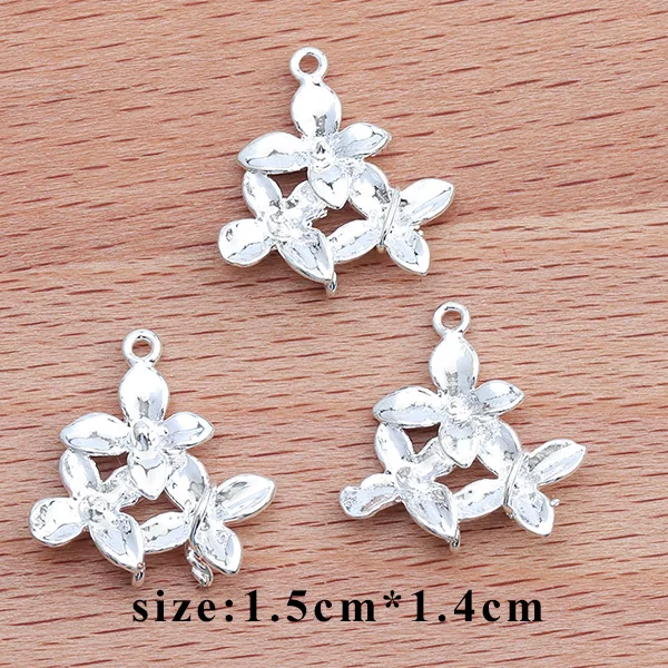 GUFEATHER M336, ювелирные аксессуары, 18k позолоченный, diy кулон, форма цветка, ручная работа, diy серьги, изготовление ювелирных изделий, 10 шт./партия - Цвет: M33601
