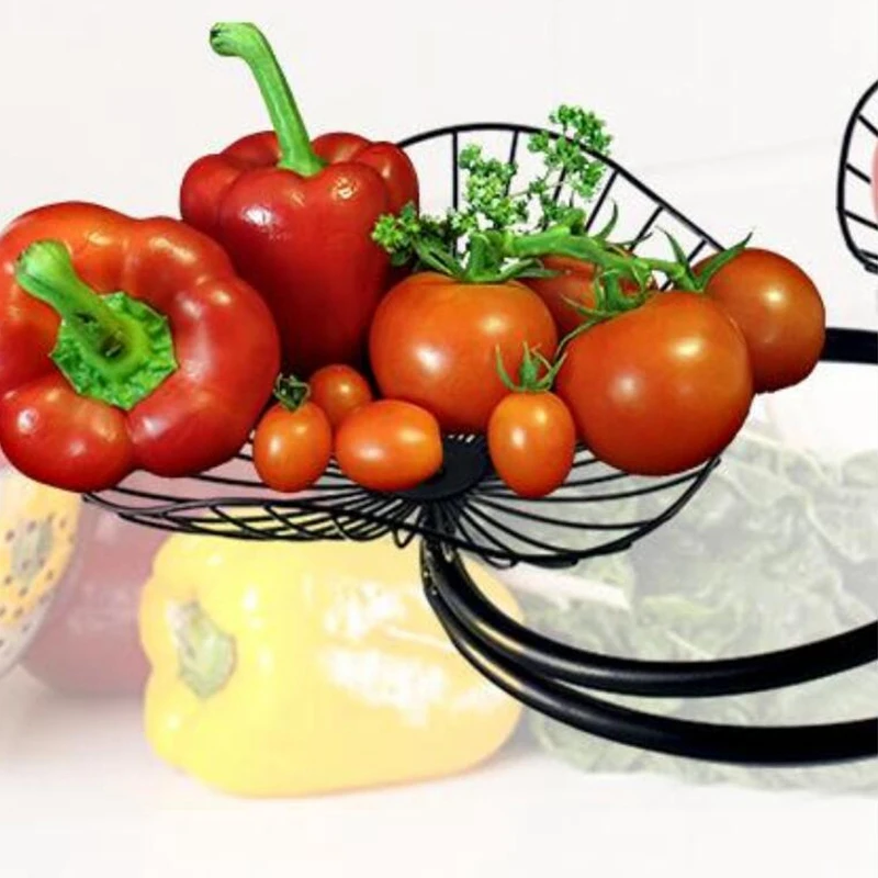 Fruit and Vegetable Fruit Plate Storage Three-Layer Fruit Basket Living Room Home