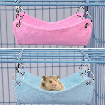 

Hammock Pet Hamster Rat Parrot Ferret Hamster Hanging Bed Cushion hamster House Cage accessories for hamsters