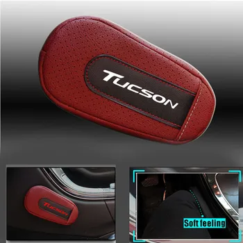 

Car Styling For Hyundai Tucson Soft Leather Leg Cushion Knee Pad Armrest pad Seat Supports Car Seat Accessories