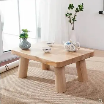 

Japanese solid wood tatami coffee table tea table rectangle table basse side tables furniture mesa minimalist 40*40*22cm hot new