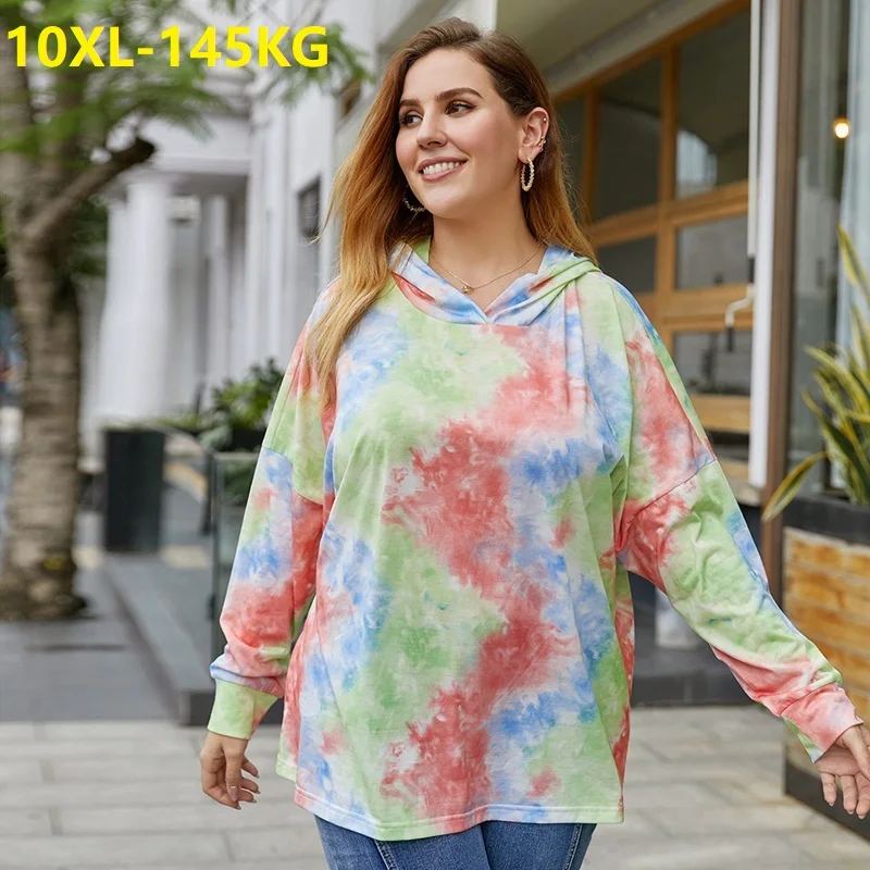 Женская футболка с капюшоном камуфляжная свободная размеры до 10XL 8XL 9XL 60 | одежда