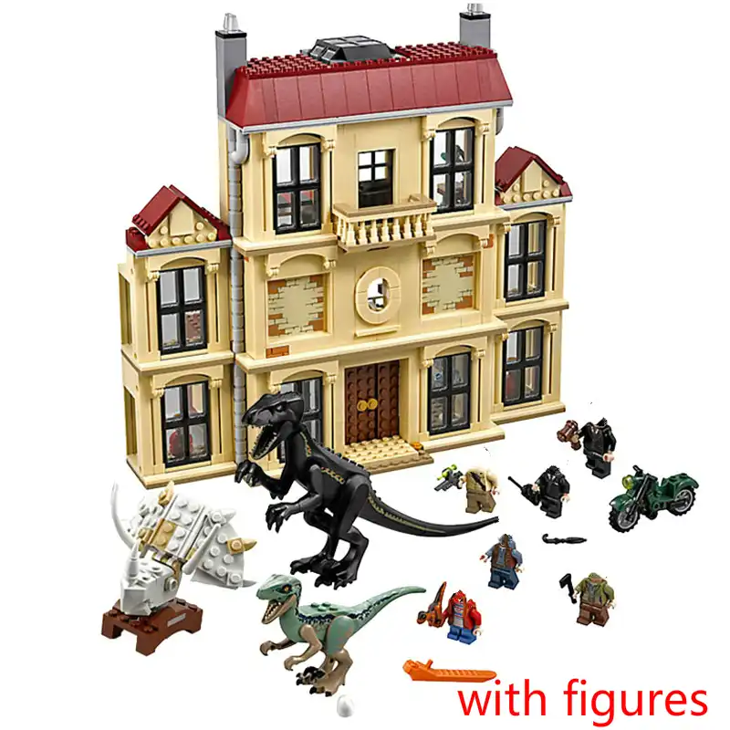 jurassic park lego mansion