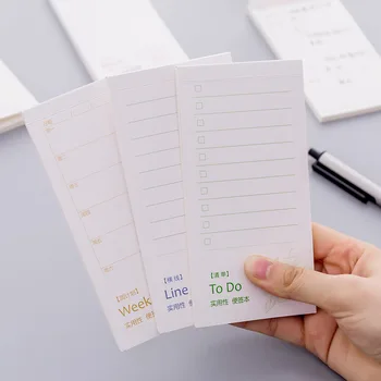

Simple memo pad multi-purpose memo tearable schedule plan this week plan office supplies student stationery 50 page