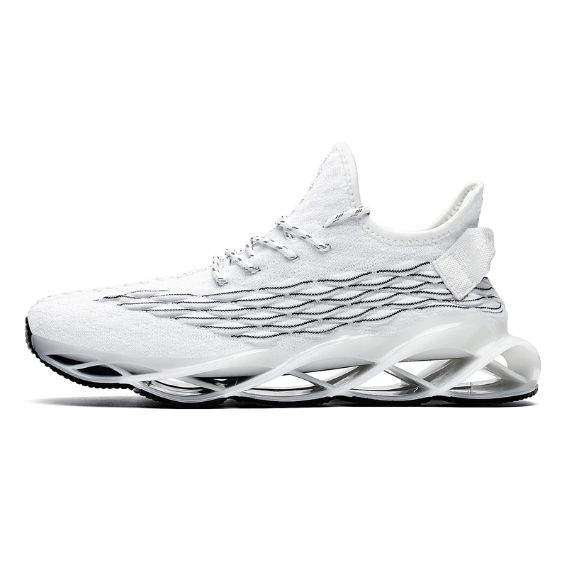 New Blade Men Running Shoes Shock Absorption Cushion Breathable Lightweight Comfortable Athletic Outdoor Sports Sneakers Walking