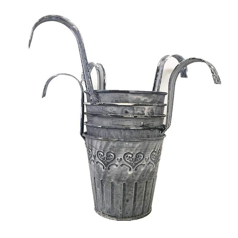 Металлический Железный цветочный горшок ваза настенный балкон садовая терраса