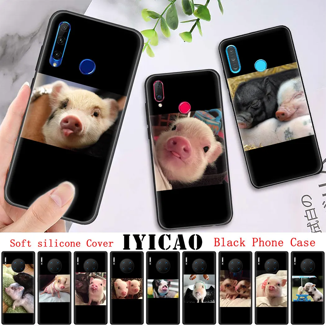 Мягкий силиконовый чехол для Huawei P9 Nova Smart 2 Lite 5 Pro 2i 3 3i 4 5i 4E 5T Honor 7A 7C 6A Mini pig |