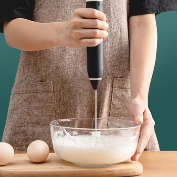 

Mini Egg Beater Electric Household Stir Stick Cream Egg Beat Milk Beater Hand-held Manual Blender Convenient Efficient Kitchen
