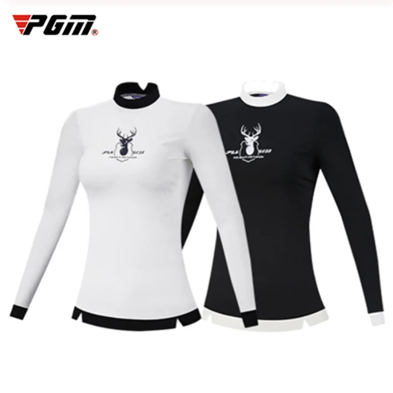 

PGM Women Shirt Long Sleeve Tops Golf Clothes Ladies Autumn T-Shirt Slim Outdoor Sports T-shirts Team Uniform Golf Clothing